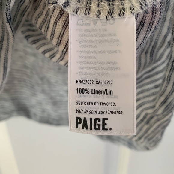 Paige Striped Linen Tank - Picture 3 of 6